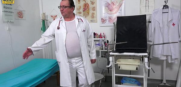  Super hot MILF examined by kinky doctor